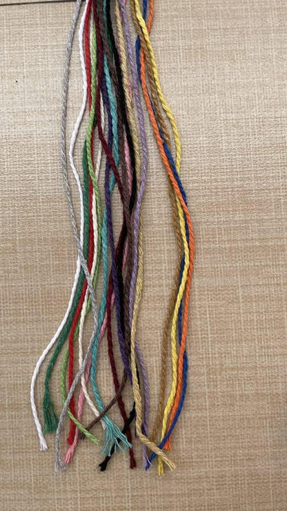 (109 Yards/1.5mm/35 Colors Optional) Cotton Baker Twine DIY Craft Macramé Natural Cotton Rope Craft Making Knitting String Rope DIY Wedding Decor Supply Christmas Wrapping (Yellow)