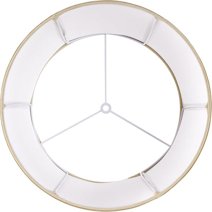 Medium Drum Lamp Shade Set of 1,12"x14"x10" Replac Lampshades Empire | 0.41" Spider Fitter,Yellowish Beige Lampshade for Table Lamps and Floor Lamp Decor Modern,Polyester,Foldable Easy Assembly