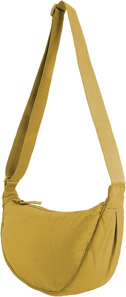 Crossbody Bag Hobo Sling Crescent Bags Women Men Trendy Small Shoulder Bag Purse Dumpling Casual Handbag Adjustable Strap