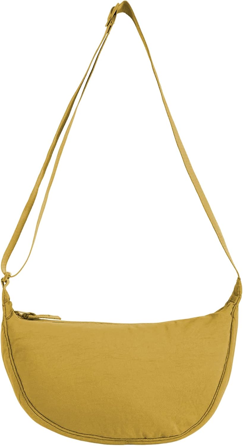 Crossbody Bag Hobo Sling Crescent Bags Women Men Trendy Small Shoulder Bag Purse Dumpling Casual Handbag Adjustable Strap