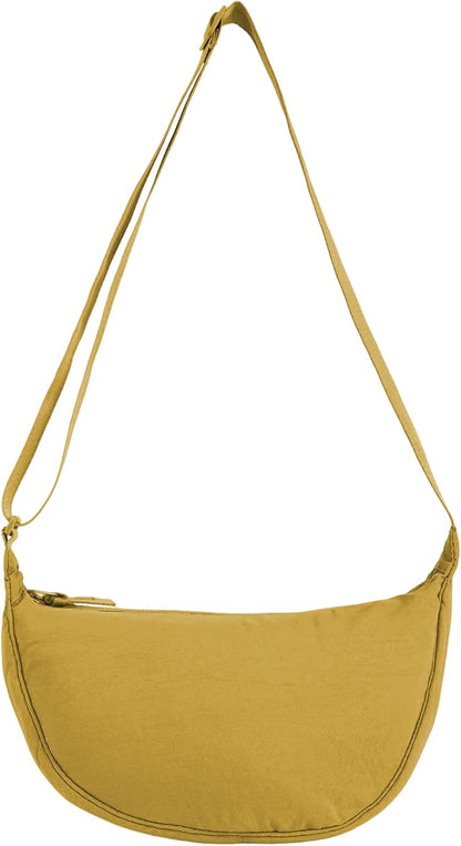 Crossbody Bag Hobo Sling Crescent Bags Women Men Trendy Small Shoulder Bag Purse Dumpling Casual Handbag Adjustable Strap