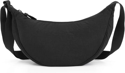 Crossbody Bag Hobo Sling Crescent Bags Women Men Trendy Small Shoulder Bag Purse Dumpling Casual Handbag Adjustable Strap