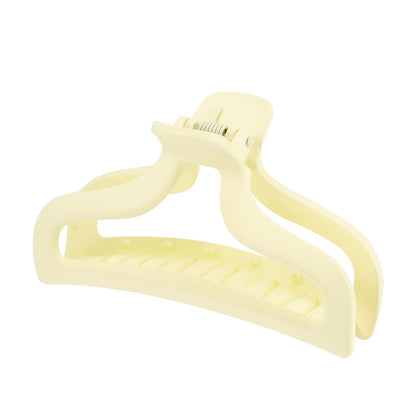 Hair Claw, Light Yellow, 3.78''x1.85''x1.42'' | Plastic for Durability, Lightweight for Comfort, Compact for Easy Carry