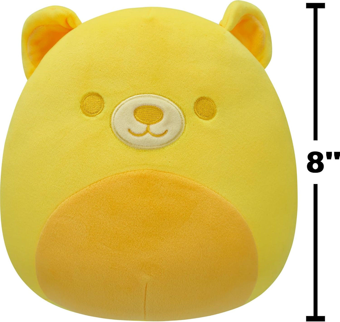 Original 8in Sozo the Neon Yellow Bear – Official Jazwares Plush (Little)