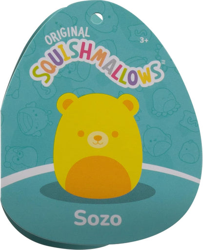 Original 8in Sozo the Neon Yellow Bear – Official Jazwares Plush (Little)