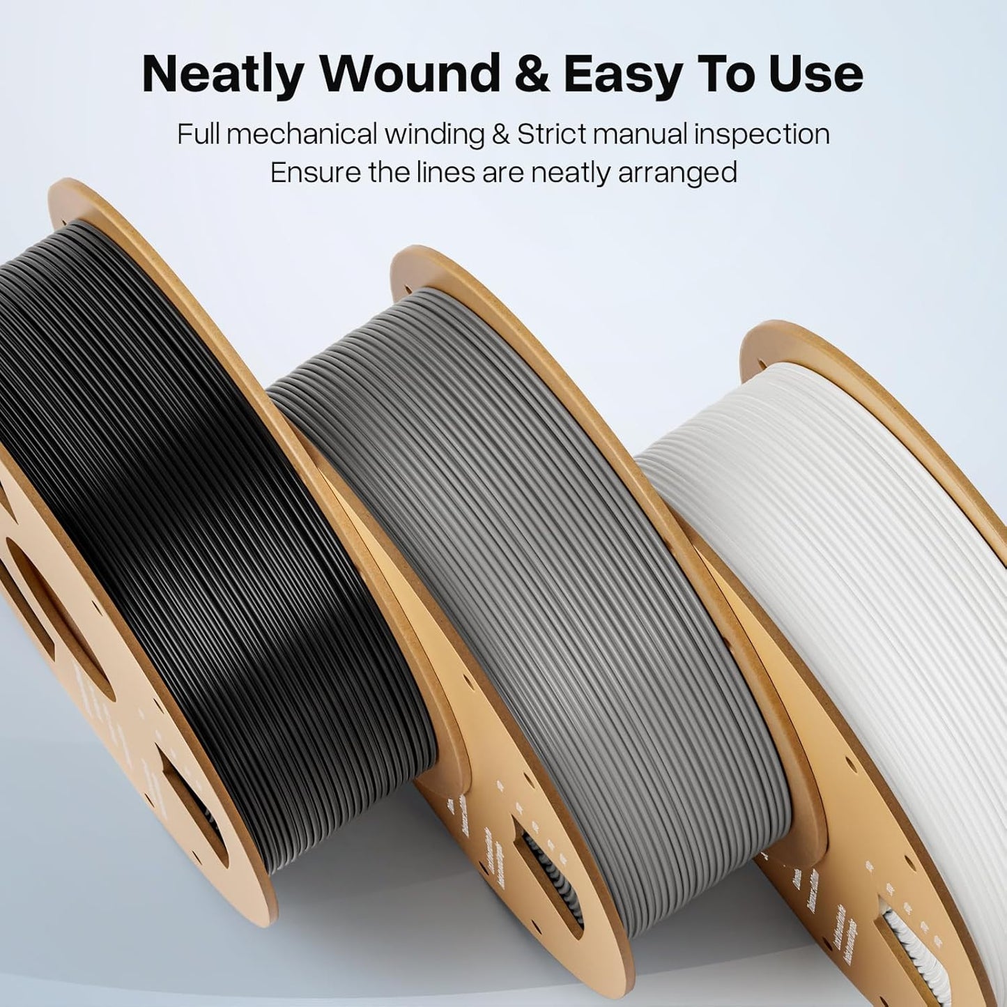 PLA+ 1.75mm 3D Printer Filament 4kg Yellow/Red/Dark Blue/Green | PLA Plus with Dimensional Accuracy +/- 0.02mm, Higher Strength and Toughness, Neatly Wound, Fits for Most FDM 3D Printers