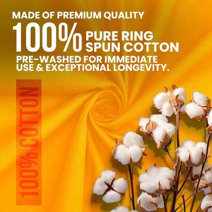 Mustard Yellow Kitchen Towels Classic Cotton Kitchen Dish Towels for Drying Spray Paint Sublimation Embroidery DIY Sewing 18x28 in Tea Towel Wrinkle Free Fade Resistant Fiesta 6 Pack