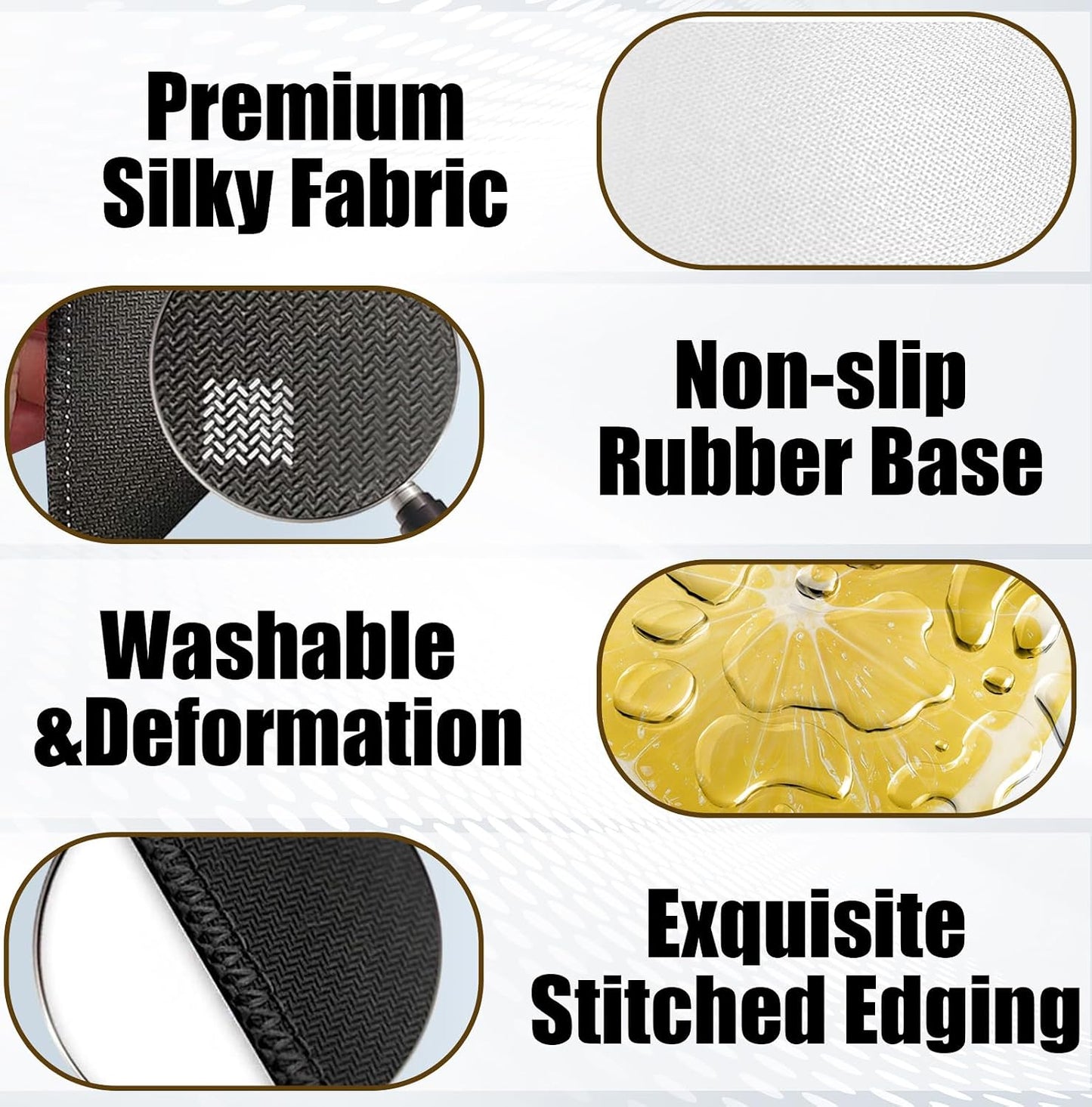 Lemon Slice Mouse Pad for Desk, Yellow Summer Tropical Fresh Fruit Citrus Round Mousepads with Anti-Slip Rubber Base for Computer Laptop Home Office Desk Accessories, 7.9x7.9 Inch