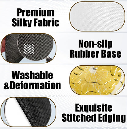 Lemon Slice Mouse Pad for Desk, Yellow Summer Tropical Fresh Fruit Citrus Round Mousepads with Anti-Slip Rubber Base for Computer Laptop Home Office Desk Accessories, 7.9x7.9 Inch