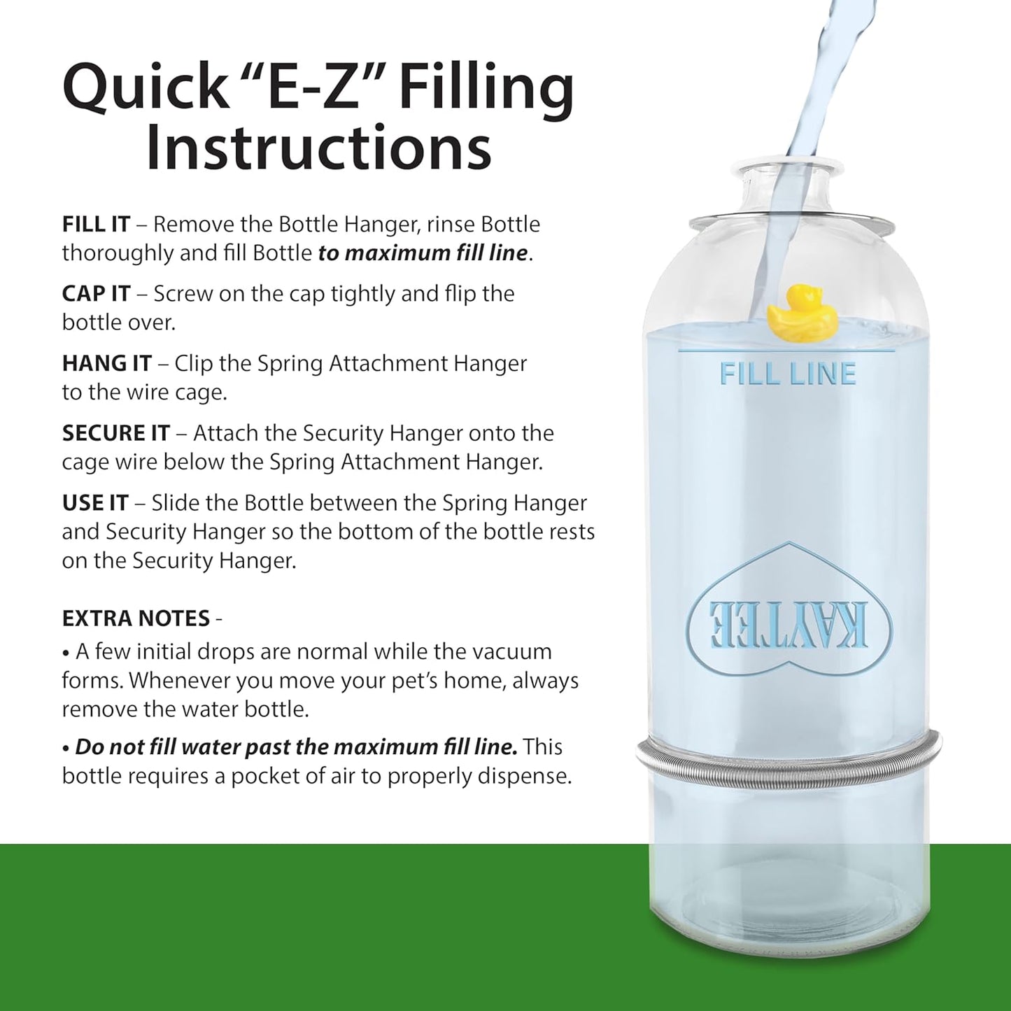 Chew-Proof Water Bottle for Pet Ferrets and Rabbits, 26 oz