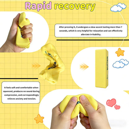 Slow Rising Squishy Butter Squeeze Toys Pack Sensory Stress Relief Squishies Soft & Stretchy Fidget Toys for Anxiety Relief Party Favors Squishy Butter (1pc)