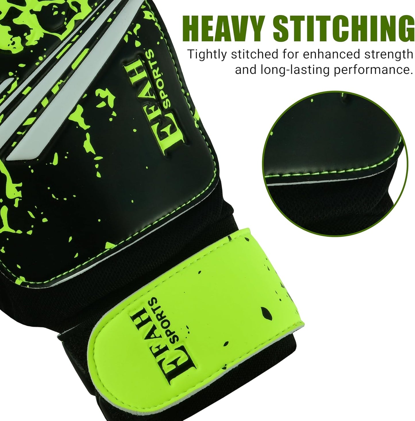 Soccer Goalie Goalkeeper Gloves for Kids Boys Children Youth | Strong Grip Latex Palm