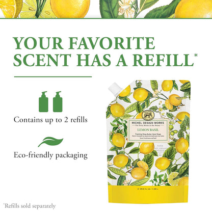 Foaming Hand Soap, Lemon Basil, 1-Pack, 17.8 Fl oz Each