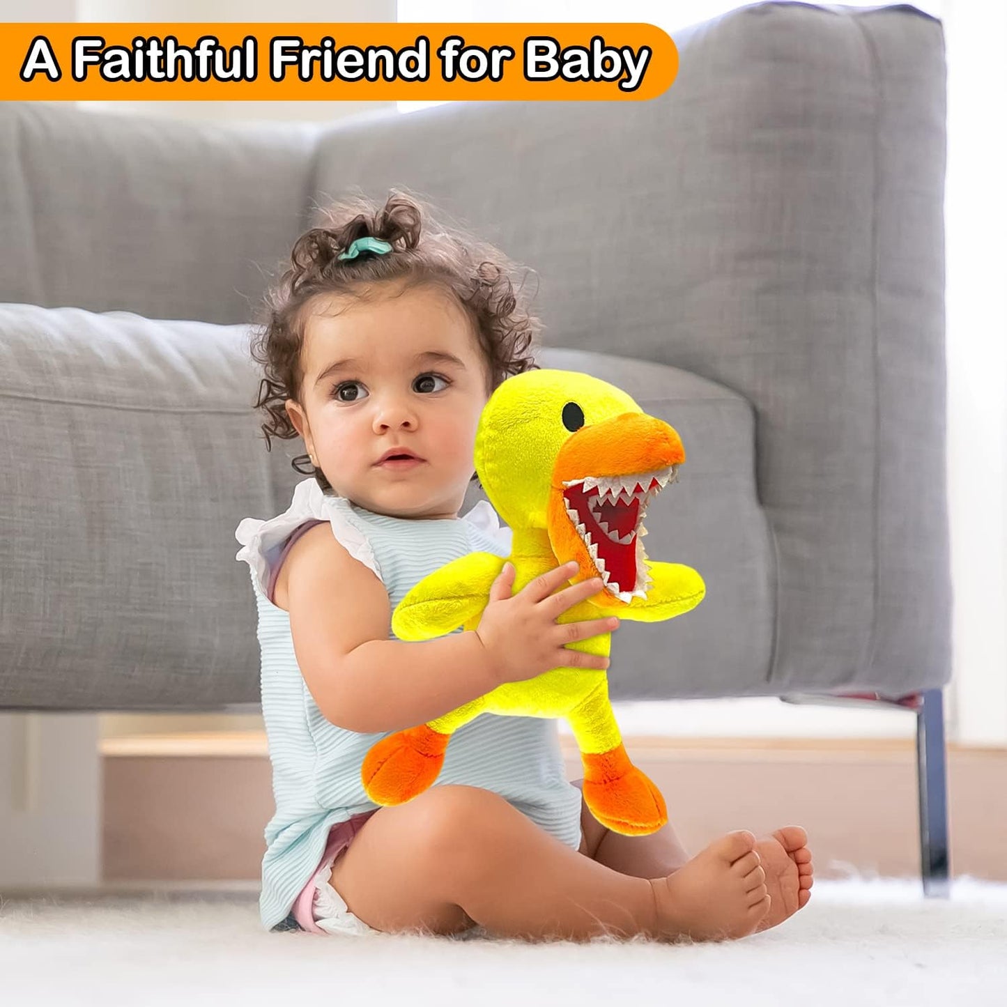 Yellow Plush Toy for Kids Adults, Playing with Family, Soft Stuffed Animal Plushie Toys, Plushies Birthday Thanksgiving Christmas Festival Night Party Favor Supplies Game Fans