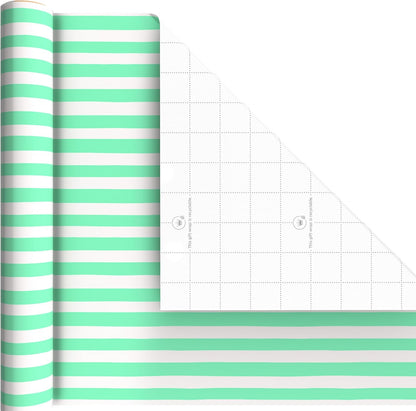 Image Arts Baby Wrapping Paper Mini Rolls, 3-Pack (Pastel Polka Dots, Mint Green Stripes, Solid Light Yellow) for Birthdays, Baby Showers, Gender Reveal Party, Easter, Any Occasion - 27 Sq. Ft. Total