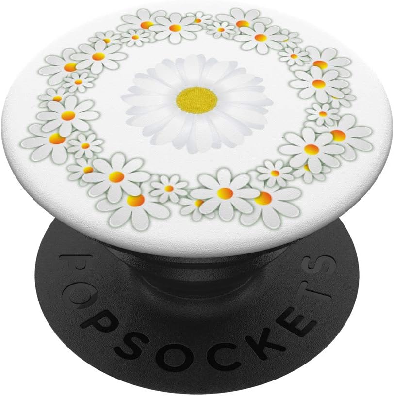 Daisy Pop Socket White Yellow Floral Design Beautiful Flower