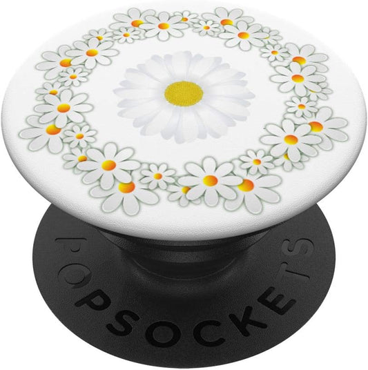 Daisy Pop Socket White Yellow Floral Design Beautiful Flower