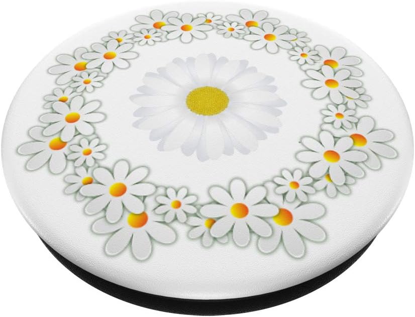 Daisy Pop Socket White Yellow Floral Design Beautiful Flower