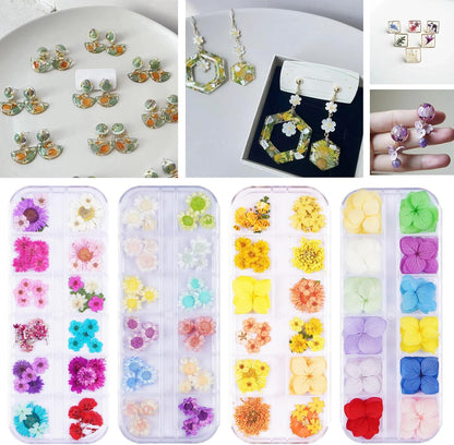 60Pcs Small Dried Pressed Flowers for Crafts,Mini Flower for Nail Art | Mini Dry Flower Kit for Epoxy Resin Accessories,Bookmark,Nails, Jewelry Making,Candle,Soap,Resin Molds