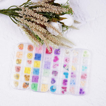 60Pcs Small Dried Pressed Flowers for Crafts,Mini Flower for Nail Art | Mini Dry Flower Kit for Epoxy Resin Accessories,Bookmark,Nails, Jewelry Making,Candle,Soap,Resin Molds
