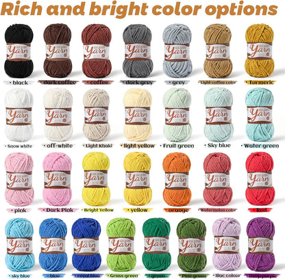 4 Pack Fluffy Velvet Yarn for Crocheting，Baby Blanket Yarn for Crocheting Soft，200g(262.4yds) Amigurumi Yarns，Plush Chenille Crochet Yarns，Puzzle Yarn for Crochet Weaving Craft(4 Yellowish)