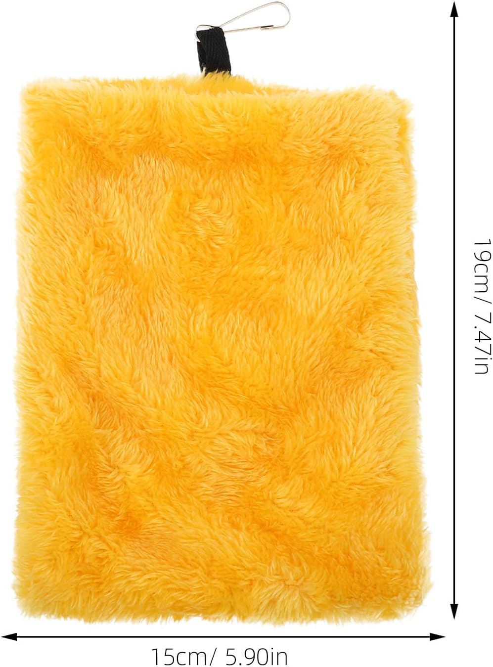 2pcs Hamster Sleeping Bags and Hammocks, Cotton Plush Warm Nest Beds for Small Pets, Portable Comfortable Bedding for Hedgehogs, Sugar Gliders, and Squirrels, Coffee and Yellow