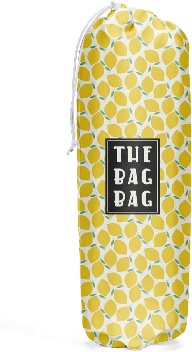 Lemon Plastic Bag Holder and Organizer - Summer Gifts for Grocery Storage, Home Farmhouse Closet Kitchen Decor, Gifts for Women Men