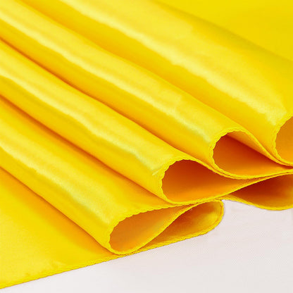 Pack of 10 Satin Yellow Table Runners 12 x 108 Inches - Table Runner for Party Wedding Birthday Anniversary Engagement Banquet Christmas Events Decorations