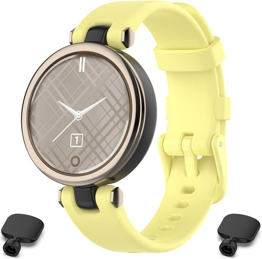Compatible With Garmin Lily Bands, 14.2mm Width Soft Silicone Band with Installation Tools for Garmin Lily Smartwatch