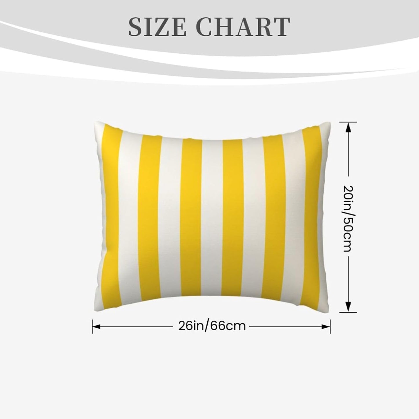 Lemon Yellow Stripes Pillow Cases Set of 2, Standard Pillowcase for Hair and Skin, Super Soft Bed Pillow Protector Covers with Hidden Zipper, 20x26 Inches Pillow Covers for Sleeping Gift