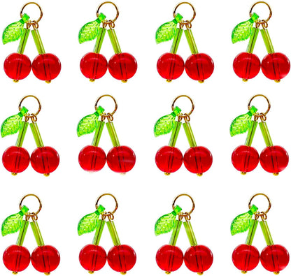 50pcs Glass Pendant Charms - Multicolor Theme Drops for Necklace Craft, Jewelry Making Supplies (Various Styles)