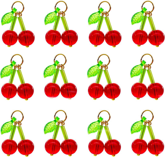 50pcs Glass Pendant Charms - Multicolor Theme Drops for Necklace Craft, Jewelry Making Supplies (Various Styles)