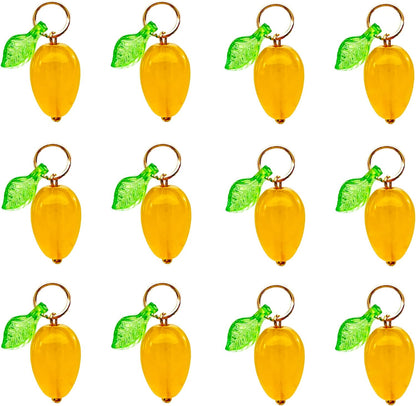 50pcs Glass Pendant Charms - Multicolor Theme Drops for Necklace Craft, Jewelry Making Supplies (Various Styles)