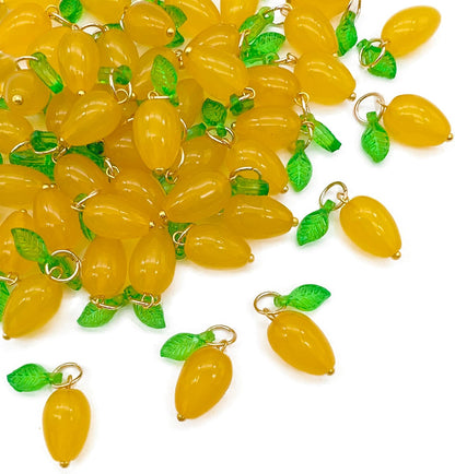 50pcs Glass Pendant Charms - Multicolor Theme Drops for Necklace Craft, Jewelry Making Supplies (Various Styles)