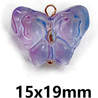 50pcs Glass Pendant Charms - Multicolor Theme Drops for Necklace Craft, Jewelry Making Supplies (Various Styles)