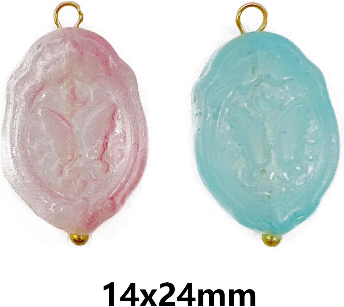 50pcs Glass Pendant Charms - Multicolor Theme Drops for Necklace Craft, Jewelry Making Supplies (Various Styles)
