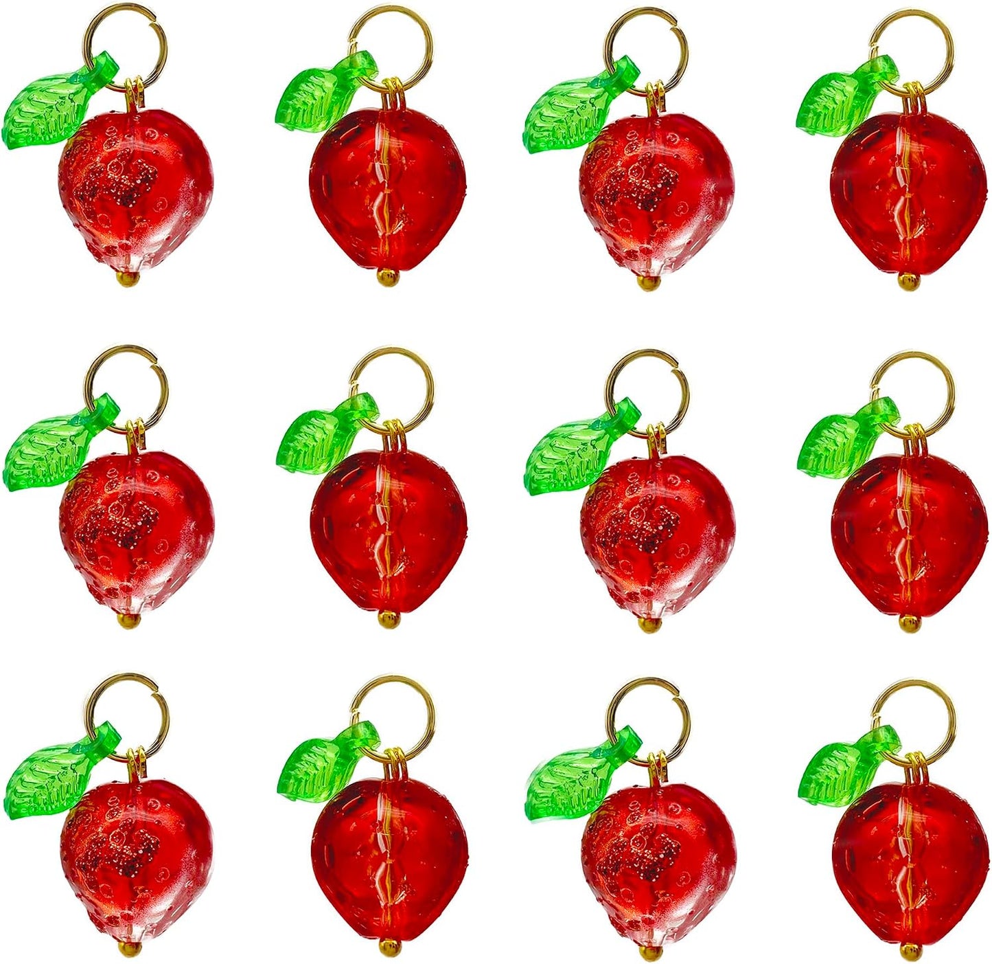 50pcs Glass Pendant Charms - Multicolor Theme Drops for Necklace Craft, Jewelry Making Supplies (Various Styles)