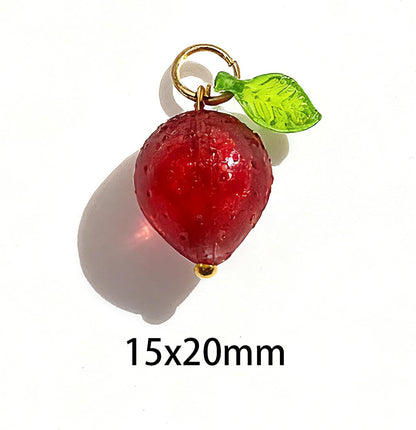 50pcs Glass Pendant Charms - Multicolor Theme Drops for Necklace Craft, Jewelry Making Supplies (Various Styles)