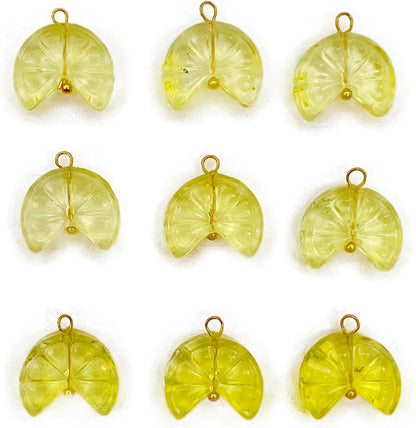 50pcs Glass Pendant Charms - Multicolor Theme Drops for Necklace Craft, Jewelry Making Supplies (Various Styles)