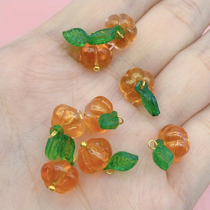 50pcs Glass Pendant Charms - Multicolor Theme Drops for Necklace Craft, Jewelry Making Supplies (Various Styles)