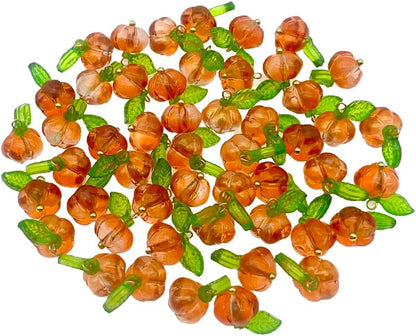 50pcs Glass Pendant Charms - Multicolor Theme Drops for Necklace Craft, Jewelry Making Supplies (Various Styles)