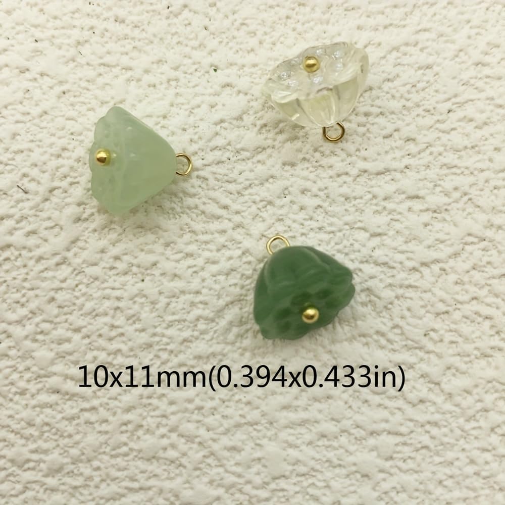 50pcs Glass Pendant Charms - Multicolor Theme Drops for Necklace Craft, Jewelry Making Supplies (Various Styles)