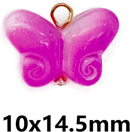 50pcs Glass Pendant Charms - Multicolor Theme Drops for Necklace Craft, Jewelry Making Supplies (Various Styles)