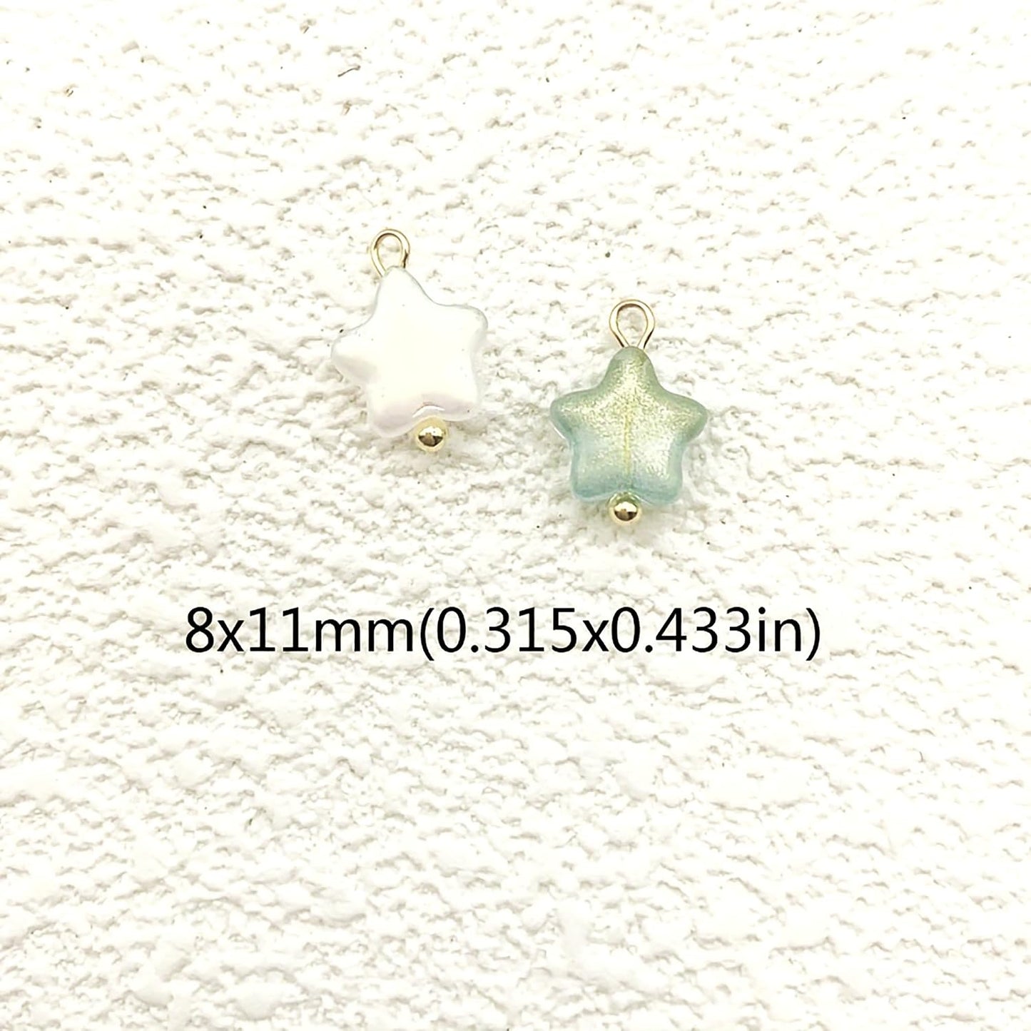 50pcs Glass Pendant Charms - Multicolor Theme Drops for Necklace Craft, Jewelry Making Supplies (Various Styles)