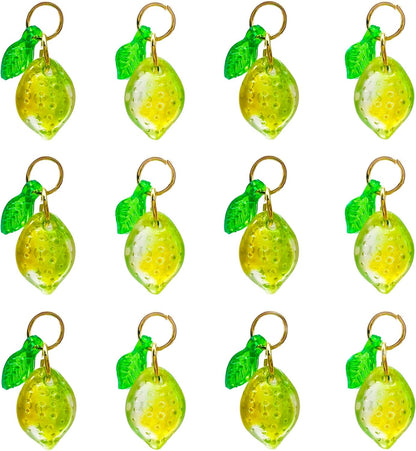 50pcs Glass Pendant Charms - Multicolor Theme Drops for Necklace Craft, Jewelry Making Supplies (Various Styles)