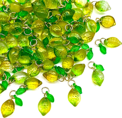 50pcs Glass Pendant Charms - Multicolor Theme Drops for Necklace Craft, Jewelry Making Supplies (Various Styles)
