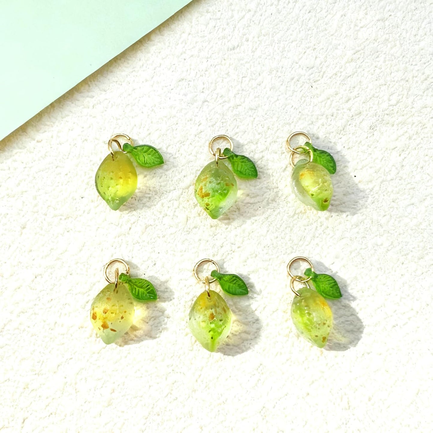 50pcs Glass Pendant Charms - Multicolor Theme Drops for Necklace Craft, Jewelry Making Supplies (Various Styles)