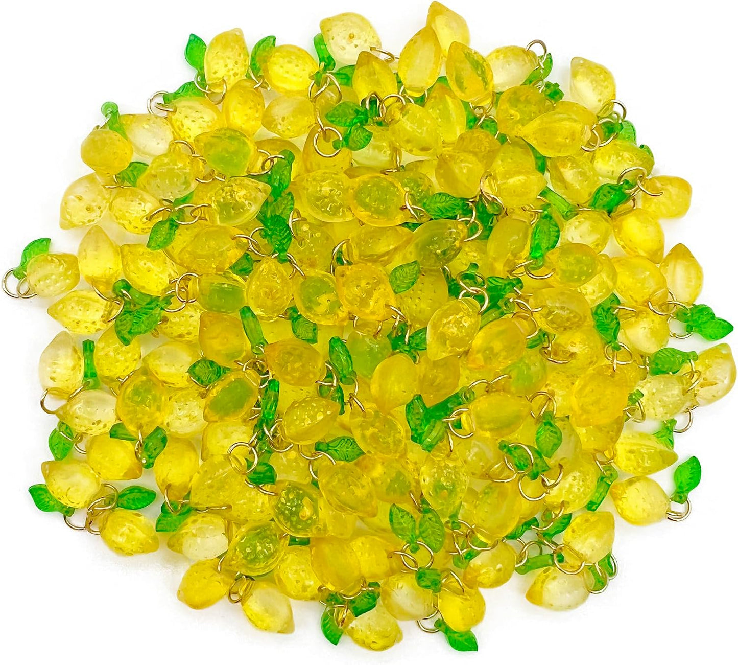 50pcs Glass Pendant Charms - Multicolor Theme Drops for Necklace Craft, Jewelry Making Supplies (Various Styles)