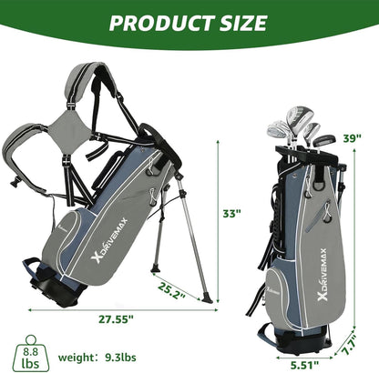 Junior Golf Club Set for Kids Ages 4-12, 5-6 Piece Right Hand Set with Stand Bag