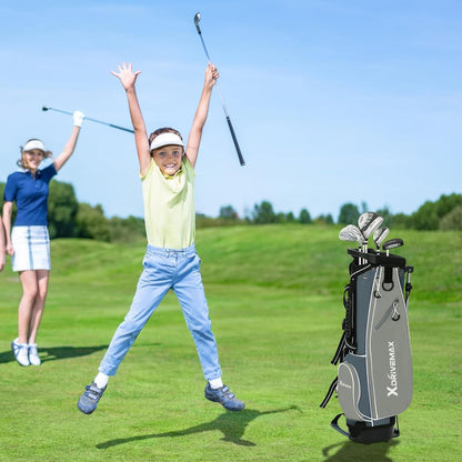 Junior Golf Club Set for Kids Ages 4-12, 5-6 Piece Right Hand Set with Stand Bag